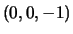 $(0,0,-1)$
