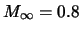 $M_{\infty} = 0.8$