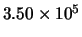 $3.50\times 10^5$